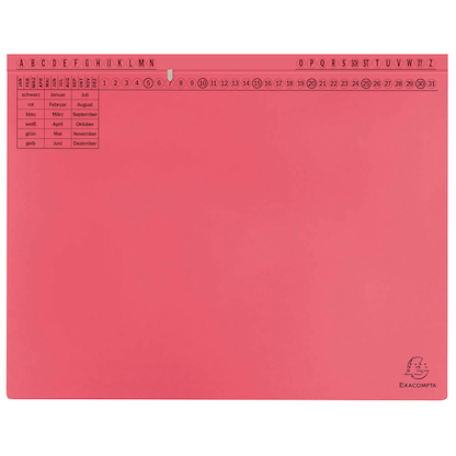 Artikelbild für 25 Exacompta Hängehefter Exaflex Karton rot 1 x Amtsheftung / kaufmännische Heftung, Artikelnummer 111296