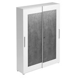 Artikelbild 1 für röhr Schiebetürenschrank Imperia, 194-1A4-9010-65-F1 weiß, quarzit 5 Fachböden 160,0 x 40,0 x 218,5 cm, Artikelnummer 186445