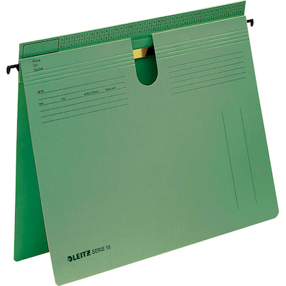Artikelbild für 50 LEITZ Hängehefter SERIE 1814 Karton grün 1 x Amtsheftung oder kaufmännische Heftung, Artikelnummer 939710