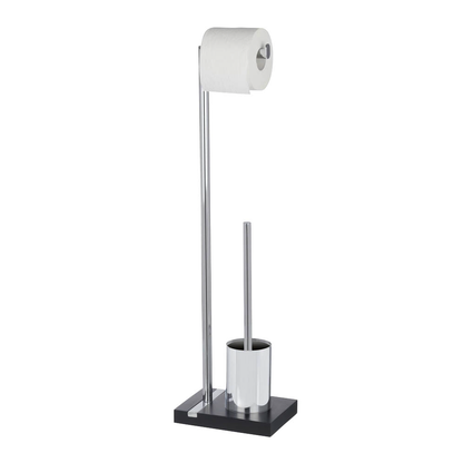 Artikelbild 2 für WENKO WC-Garnitur Noble schwarz, silber Metall, Artikelnummer 812451