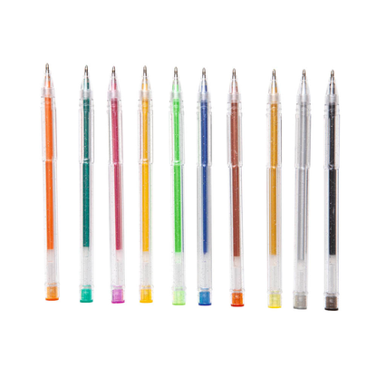 Artikelbild 3 für folia Glitter Gelschreiber-Set transparent 1,0 mm, Schreibfarbe: farbsortiert, 10 St., Artikelnummer 962191