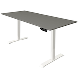 Artikelbild 1 für Kerkmann Move 1 elektrisch höhenverstellbarer Schreibtisch grafit rechteckig, T-Fuß-Gestell weiß 180,0 x 80,0 cm, Artikelnummer 852501