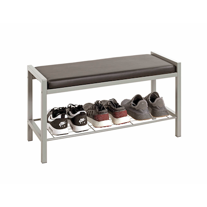 Artikelbild 2 für HAKU Möbel Schuhbank 90550 schwarz Metall 80,0 cm, Artikelnummer 559171