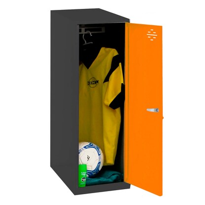 Artikelbild für Simonrack Spind SIMONLOCKER DISM SINGLE anthrazit, orange 8425437116575, 1 Schließfach 30,0 x 50,0 x 91,5 cm, Artikelnummer 354906