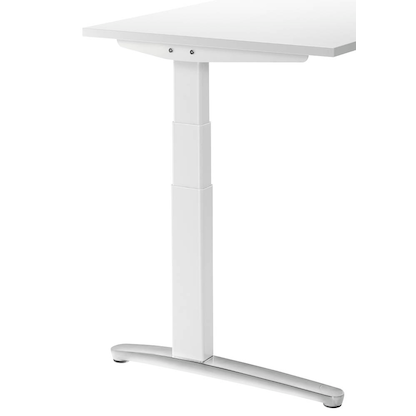 Artikelbild 7 für HAMMERBACHER XBHM16 elektrisch höhenverstellbarer Schreibtisch weiß rechteckig, C-Fuß-Gestell weiß 160,0 x 80,0 cm, Artikelnummer 344477