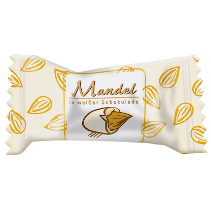 Artikelbild 2 für HELLMA Mandel in weißer Schokolade Schokolade 360 St./864,0 g, Artikelnummer 173106