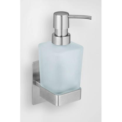 Artikelbild 4 für WENKO Seifenspender Genova 25416100 silber, matt Edelstahl, Glas 200,0 ml, Artikelnummer 808703