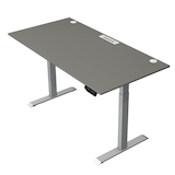 Artikelbild 1 für Kerkmann Move 1 plus elektrisch höhenverstellbarer Schreibtisch grafit rechteckig, T-Fuß-Gestell grau 160,0 x 80,0 cm, Artikelnummer 510208