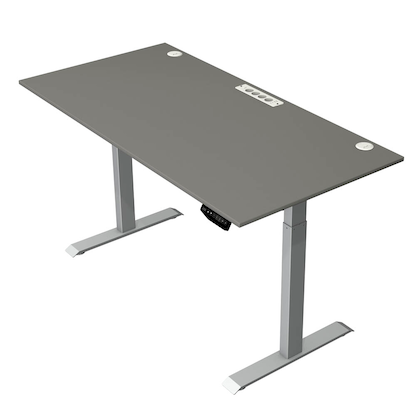 Artikelbild für Kerkmann Move 1 plus elektrisch höhenverstellbarer Schreibtisch grafit rechteckig, T-Fuß-Gestell grau 160,0 x 80,0 cm, Artikelnummer 510208