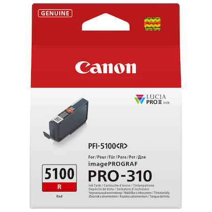 Artikelbild 4 für Canon PFI-5100 Rot rot Druckerpatrone, Artikelnummer 534972