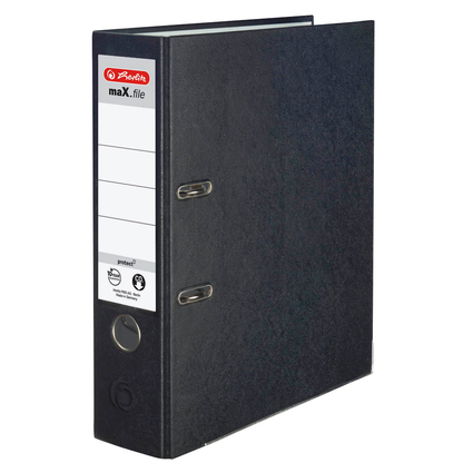 Artikelbild für herlitz maX.file protect Ordner schwarz Kunststoff 8,0 cm DIN A4, Artikelnummer 138529