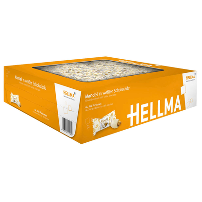 Artikelbild 1 für HELLMA Mandel in weißer Schokolade Schokolade 360 St./864,0 g, Artikelnummer 173106