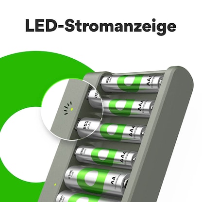 Artikelbild 2 für GP Basic E821U 8-Port USB-Akku-Ladegerät inkl. Akkus, Artikelnummer 255297