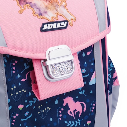 Artikelbild 2 für JOLLY Schulranzen-Set Classic Best Friends Forever Kunstfaser rosa/blau, Artikelnummer 301048
