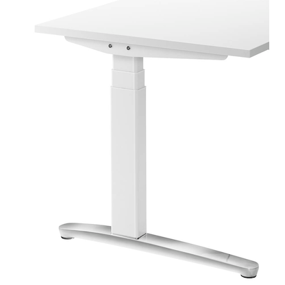 Artikelbild 8 für HAMMERBACHER XBHM16 elektrisch höhenverstellbarer Schreibtisch weiß rechteckig, C-Fuß-Gestell weiß 160,0 x 80,0 cm, Artikelnummer 344477