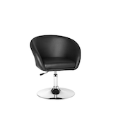 Artikelbild 1 für AMSTYLE Besuchersessel schwarz silber Kunstleder, 1 St., Artikelnummer 624383