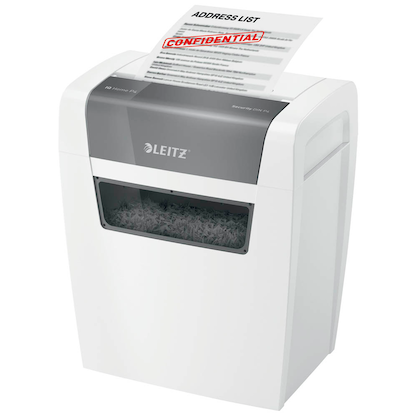 Artikelbild 11 für AKTION: LEITZ IQ Home Aktenvernichter mit Partikelschnitt P-4, 4 x 28 mm, bis 6 Blatt, weiß mit 5 Euro CashBack, Artikelnummer 435877