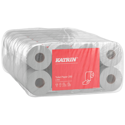 Artikelbild 2 für KATRIN Toilettenpapier 250 LONG 3-lagig Recyclingpapier, 48 Rollen, Artikelnummer 118760