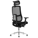 Artikelbild 1 für LMG Bürostuhl, T2-BH-02 Stoff schwarz, Gestell alu, Artikelnummer 271819