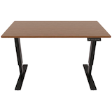 Artikelbild 1 für BISLEY E-StarterTech elektrisch höhenverstellbarer Schreibtisch lincoln walnuss rechteckig, T-Fuß-Gestell schwarz 160,0 x 60,0 cm, Artikelnummer 413249