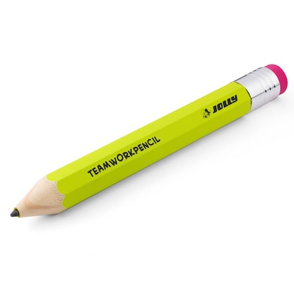 Artikelbild 2 für JOLLY Teamwork Riesen-Bleistift grün mit Radierer, 1 St., Artikelnummer 517106