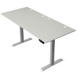 Artikelbild 1 für Kerkmann Move 1 plus elektrisch höhenverstellbarer Schreibtisch lichtgrau rechteckig, T-Fuß-Gestell grau 180,0 x 80,0 cm, Artikelnummer 510224