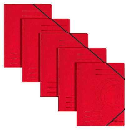 Artikelbild für herlitz Eckspanner easy orga DIN A4 rot, 5 St., Artikelnummer 687897
