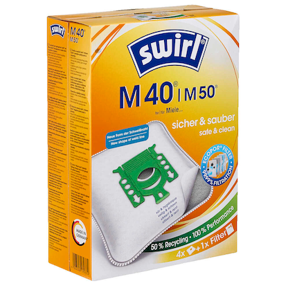swirl® EcoPor® M 40 Staubsaugerbeutel, 4 St