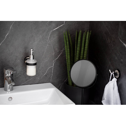 Artikelbild 4 für WENKO Seifenspender Udine 25010100 weiß/anthrazit Edelstahl, Glas 200,0 ml, Artikelnummer 807617