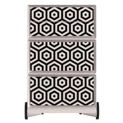 Artikelbild 3 für PAPERFLOW easyBox Black & White Rollcontainer weiß, schwarz 4 Auszüge 39,0 x 43,6 x 64,2 cm, Artikelnummer 215669