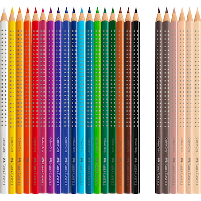Artikelbild 2 für FABER-CASTELL Colour Grip Skin Tones Buntstifte farbsortiert, 24 St., Artikelnummer 277776
