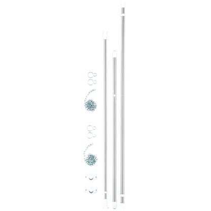 Artikelbild 2 für WENKO Teleskop-Garderobe silber Metall 150,0-245,0 x 160,0-202,0 cm, Artikelnummer 816704