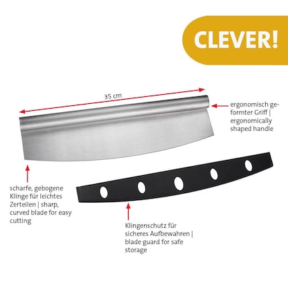 Artikelbild 2 für WESTMARK Wiegemesser silber, Klinge: 35,0 cm, 1 St., Artikelnummer 996456