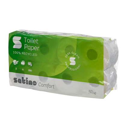 Artikelbild 3 für Satino Toilettenpapier comfort 2-lagig Recyclingpapier, 64 Rollen, Artikelnummer 423785