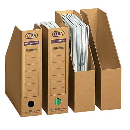 Artikelbild 8 für 12 ELBA Archiv-Stehsammler tric system braun, Artikelnummer 748681