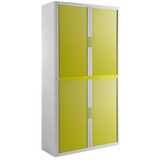 Artikelbild 1 für PAPERFLOW easyOffice Rollladenschrank weiß, grün ohne Fachböden 110,0 x 41,5 x 204,0 cm, Artikelnummer 146977