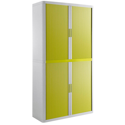 Artikelbild für PAPERFLOW easyOffice Rollladenschrank weiß, grün ohne Fachböden 110,0 x 41,5 x 204,0 cm, Artikelnummer 146977