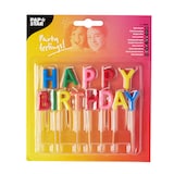 Artikelbild 1 für PAPSTAR Geburtstagskerzen Happy Birthday mehrfarbig, Artikelnummer 683353