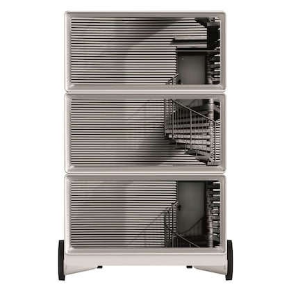 Artikelbild 3 für PAPERFLOW easyBox Black & White Rollcontainer weiß, schwarz 4 Auszüge 39,0 x 43,6 x 64,2 cm, Artikelnummer 215051