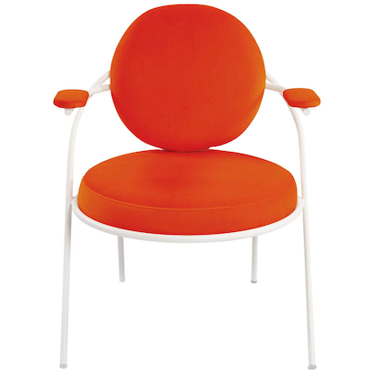 Artikelbild 3 für meet powered by PAPERFLOW Sessel SATURNE rost weiß Stoff, 1 St., Artikelnummer 231919