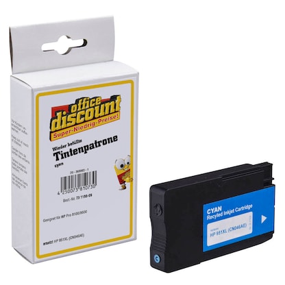 Artikelbild 19 für office discount cyan Druckerpatrone kompatibel zu HP 951XL (CN046AE), Artikelnummer 731166
