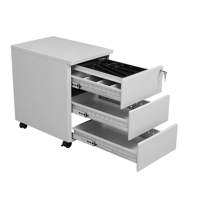 Artikelbild 3 für Gürkan Rollcontainer lichtgrau 3 Auszüge 40,0 x 60,0 x 62,0 cm, Artikelnummer 564810