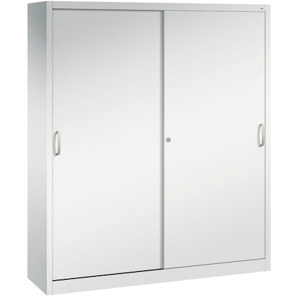 Artikelbild für CP Schiebetürenschrank C 2000 Acurado, 2140-00 S10109 lichtgrau 8 Fachböden 160,0 x 40,0 x 195,0 cm, Artikelnummer 445122