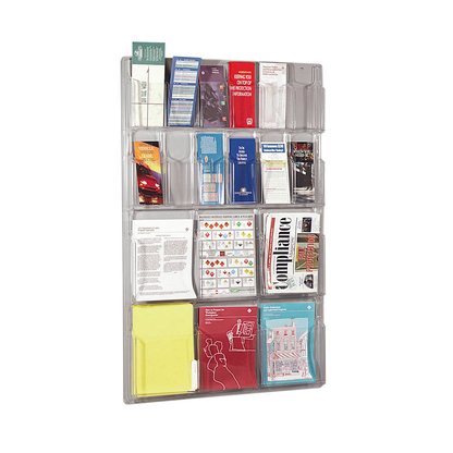 Artikelbild 10 für helit Wandprospekthalter transparent DIN A4, 1/3 DIN A4, Artikelnummer 605766