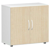 Artikelbild 1 für geramöbel Aktenschrank Flex, S-382100-AW weiß, ahorn 1 Fachboden 80,0 x 42,0 x 75,2 cm, Artikelnummer 876437