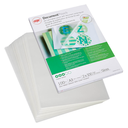 Artikelbild 19 für 100 GBC Laminierfolien glänzend für A3 100 micron, Artikelnummer 491924