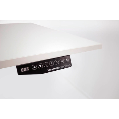 Artikelbild 5 für Kerkmann Move 1 advance elektrisch höhenverstellbarer Schreibtisch anthrazit rechteckig, T-Fuß-Gestell weiß 180,0 x 80,0 cm, Artikelnummer 266009