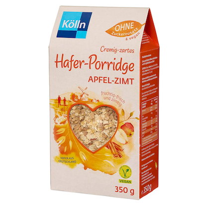 Artikelbild 3 für Kölln Porridge Apfel-Zimt 350,0 g, Artikelnummer 296219