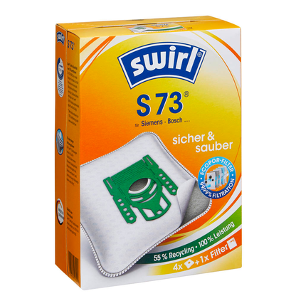 Artikelbild 2 für 4 swirl® EcoPor® S 73 Staubsaugerbeutel, Artikelnummer 365066