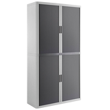 Artikelbild 1 für PAPERFLOW easyOffice Rollladenschrank weiß, anthrazit ohne Fachböden 110,0 x 41,5 x 204,0 cm, Artikelnummer 146902